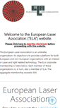 Mobile Screenshot of europeanlaserassociation.com